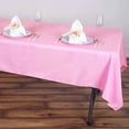 thumbnail image 2 of BalsaCircle 6 Pieces 60" x 102" Pink Rectangle Polyester Tablecloths Table Cover Linens, 2 of 6