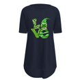 thumbnail image 3 of Pxiakgy Vente Chaude! T-Shirt Trèfle de la Saint-Patrick pour Femmes Chanceux Irlandais Manches Courtes T-Shirt Graphique Trèfle Mode Décontractée Col Rond Manches Courtes Imprimé Noir S, 3 of 6