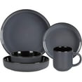 thumbnail image 3 of Euro-Nordic Stoneware 20pc Dinnerware Set, Reactive Glaze (Blue, 20pc Set), 3 of 14