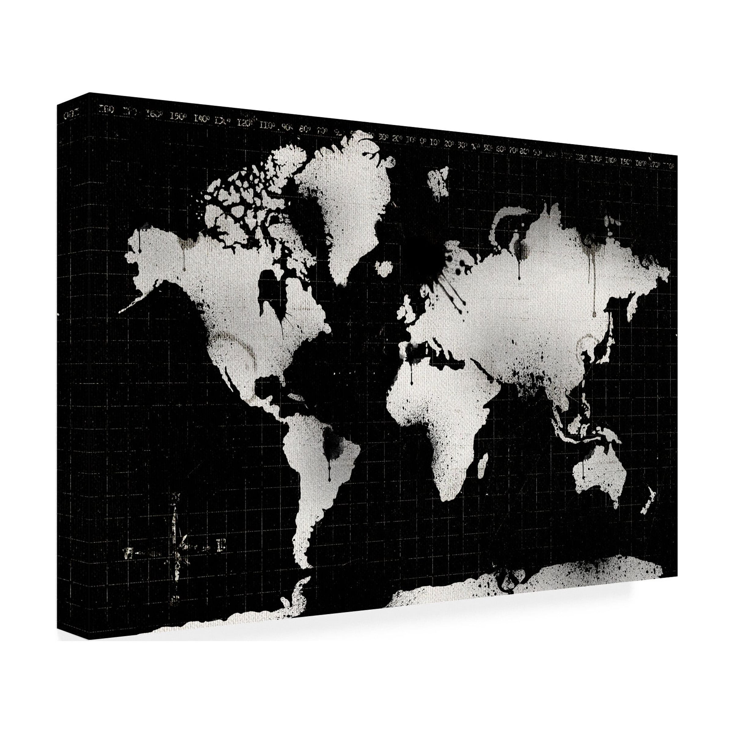 Trademark Fine Art 'World Mape 13' Canvas Art by ALI Chris