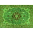 thumbnail image 1 of Ahgly Company Indoor Rectangle Medallion Green Traditional Area Rugs, 8' x 12', 1 of 1