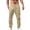 Khaki, variant on Mens Hip Hop Loose Sports Pants - Cotton Linen, Breathable - All Season, Four Pockets - Casual/Beach/Sport - UK/EU/US Sizes, Hand Wash Cold