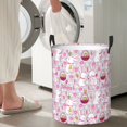 thumbnail image 5 of Naloa Easter Rabbit Large Laundry Basket Waterproof Round Collapsible Storage bin with Handles for Hamper Kids Room,Toy Storage, 5 of 6