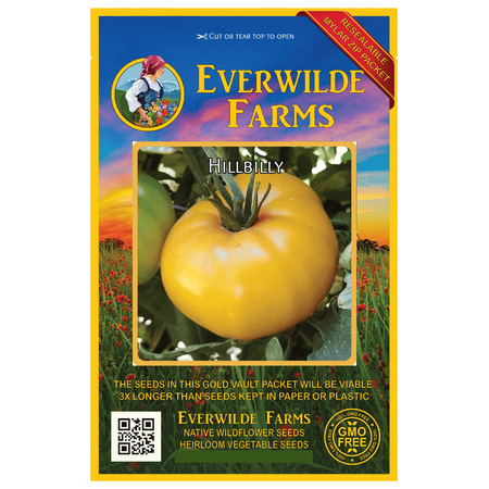 Everwilde Farms - 50 Hillbilly Heirloom Tomato Seeds - Gold Vault Jumbo Bulk Seed