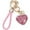 Pink, variant on Heart Shaped Rhinestone Keychain Sparkly Crystal Car Key Ring For Women Purse Bag Wallet Accessory