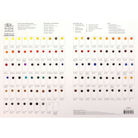 UPC: 0884955072264 | Winsor & Newton Professional Watercolor Dot Card  Full Color Range
