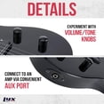 thumbnail image 3 of LyxPro CS 30” Beginner Electric Guitar Kit with Guitar, Amp Cable, 6 Picks & More - Black, 3 of 8
