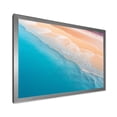 thumbnail image 2 of Designart "Aerial Majesty Tropical Beach Waves I" Beach Framed Wall Art Decor - Coastal Beige Beach & Ocean Hallway Framed Wall Art Decor, 2 of 6