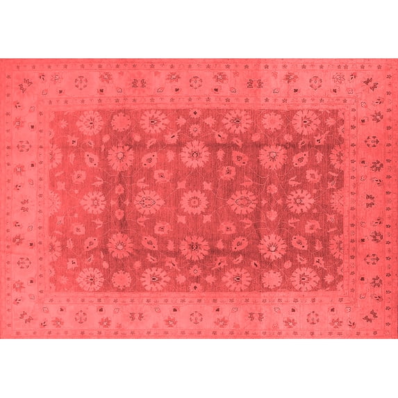 Ahgly Company Indoor Rectangle Oriental Red Traditional Area Rugs, 3' x 5'