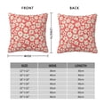 thumbnail image 2 of Yiaed Beige Flowers Print Pillow Covers Super Soft Decorative Square Throw Pillow Covers Case Cushion Covers for Sofa Couch Bedroom Car Decor（No pillow core）-18"x18", 2 of 7
