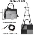 thumbnail image 2 of SENDEFN Women Fashion Handbags Tote Bags PU Leather Shoulder Bags Top Handle Satchel Purse Set 3pcs, 2 of 9