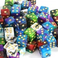 thumbnail image 3 of Mini dados D6 de 12mm de doble Color, esquina cuadrada de 6 lados con dados de puntos estándar para fiesta de Club, suministros de juegos de mesa DIY, 3 of 4