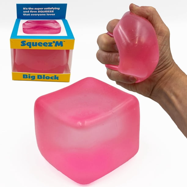Cubo sensorial antiestrés Squeez'M Big Block XL, 35% más grande