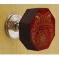 thumbnail image 2 of IBA Indianbeautifulart White Engraved Knobs Pack of 10 Wooden Wardrobe Door Knobs Drawer Pull, 2 of 3