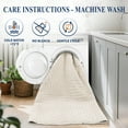 thumbnail image 6 of 5'x 7' Geometric Beige Area Rug Washable, Durable Non-Slip Indoor Carpet with Soft High-Low Pile, Fluffy Floor Rugs for Living Room, Bedroom, Home Office Décor, 6 of 18