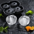thumbnail image 4 of Halloween Ice Cube Tray 4-Cavity Pumpkin Shaped Ice Ball Mold for Drinks,Party Novelty Pumpkin Molds for Spooky Beverages, 4 of 8