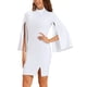thumbnail image 4 of VESTIDO LÁPIZ INSPIRADOR PARA MUJERES DE NEGOCIOS CON MANGAS ABIERTAS, AJUSTADO, MINI Y BODYCON, TALLA XL, BLANCO, 4 of 6