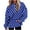 Blue, variant on Sevevn Women's Casual Round Neck Long Sleeved Hooded Loose Hoodie Hooded Hoodie Red XXXL Gift for Girls