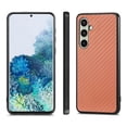 thumbnail image 2 of For Samsung Galaxy S25 Case Carbon Fiber Texture PU PC TPU Phone Back Cover - Green, 2 of 5