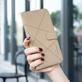 thumbnail image 5 of Designed for iPhone 15 Flip Case, RFID Blocking, Card Holder Wallet, Vegan PU Leather, Adjustable Stand Cell Phone Case, for Women & Men, Magnetic Clasp, for iPhone 15, Beige, 5 of 8