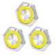 thumbnail image 3 of Interruptor de botón pulsador de 19 mm de 3 piezas de luz LED 12V 24V momentáneo impermeable con cable, 3 of 6
