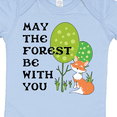 thumbnail image 4 of Inktastic May the Forest Be with You Cute Fox and Trees Boys or Girls Baby Bodysuit, 4 of 5