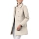 thumbnail image 4 of Abrigo largo de invierno de doble botonadura con cuello Peter Pan para mujer Inspire Chic en color beige, talla XL, 4 of 7