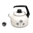 thumbnail image 5 of METALAC Dandelions Enamel Whistling Kettle with Ergonomic Handle 2.7 Qt (2.5 L) Stovetop Kettle Vintage Tea Pot for Stove Top Enamelware Kitchen Teapot, 5 of 5