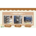 thumbnail image 5 of Euroco Twin over Twin Bunk Bed with Storage Shelf and Drawers, Gray, 5 of 10