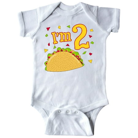 

Inktastic Im Two- taco birthday party Gift Baby Boy or Baby Girl Bodysuit