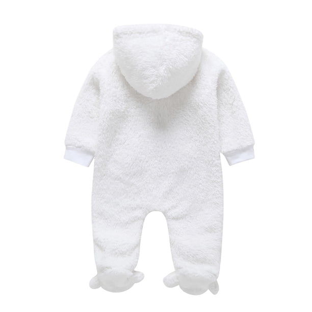 Combinaison Bébé Garçon 0-24 Mois - Pyjama Chaud Automne Hiver Doux Avec Lettres Mignonnes