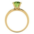 thumbnail image 4 of Clara Pucci 14K Yellow Gold 2ct Peridot Solitaire Ring for Women, 4 of 8