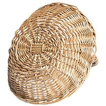 HONMEET Light Brown Wicker Picnic Basket with Handle, Wear-Resistant Storage Basket for Outdoor and Home Use