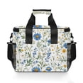 thumbnail image 7 of FORMRS Insulated Cooler Bag 24 Cans Capacity Soft Leakproof Lunch Box with Side Pockets, Blue Floral, 7 of 7