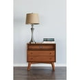 thumbnail image 2 of Alpine Furniture Flynn Large Wood 2 Drawer Nightstand in Chestnut (Brown), 2 of 8