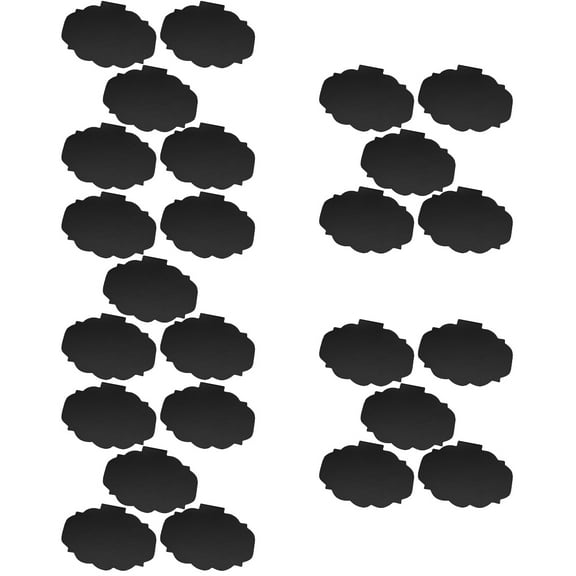 DEEPCRAFF Chalkboard Labels Small Blackboard Design For Party Atmosphere 25Pcs 3.54X2.75X0.59in