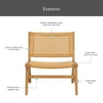 thumbnail image 5 of Better Homes & Gardens Vista Woven Accent Chair, Light Honey Finish, 5 of 18