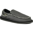 thumbnail image 2 of Sanuk Chiba Men's Loafers, Black Slip-On Shoes, Lightweight Comfort Foam Footbed, Casual Everyday Wear, 2 of 5