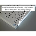 thumbnail image 6 of Wall Control Kitchen Pegboard Organizer Pots and Pans Pegboard Pack Storage and Organization Kit with Metallic Silver Pegboard and Blue Accessories, 6 of 8