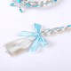 thumbnail image 2 of Pelucas de Vestir de Princesa, Peluca Larga Trenzada de Princesa, Diademas para NiñAs, Tocado de Peluca de Princesa de Cosplay Azul, 2 of 5