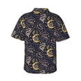 thumbnail image 3 of Uemuo Snake Sleep Printed Regular Fit Short Sleeve Casual Hawaiian Shirt for Men,Aloha shirt,Tropical shirt,Floral print shirt,Vacation Beach shirt-Large, 3 of 9