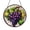 Acrylic 3.5 Inch, variant on Vineyard Grape Vine Stained Glass Suncatcher for Windows, Warm Kitchen or Dining Decor