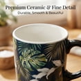 thumbnail image 4 of Topadorn Ceramic Cup Leaf Ceramic Coffee Cup with Gift Box 17 oz Leaves, 4 of 9