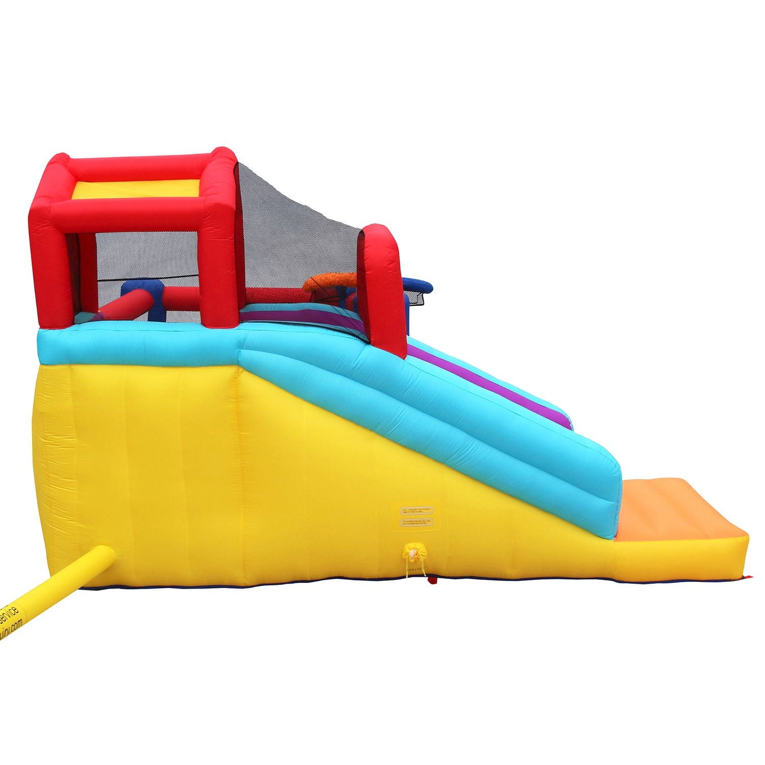 BANZAI Giant Inflatable Climb 'N Bounce Clubhouse Bouncy Castle with Slide