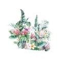thumbnail image 2 of Calcomanías de pared con flores, calcomanías florales para pared, fáciles de despegar, murales de pared, decoración para guarderías infantiles, salas, 2 of 7