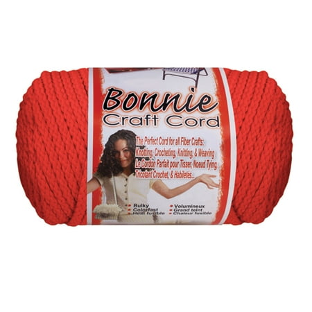 Bonnie Macrame Craft Cord Coral 6mm X 100 Yards Made In Usa