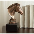 thumbnail image 7 of Ebros Madagascar Safari Zebra Horse Bust Statue In Bronze Electroplated Finish, 7 of 7