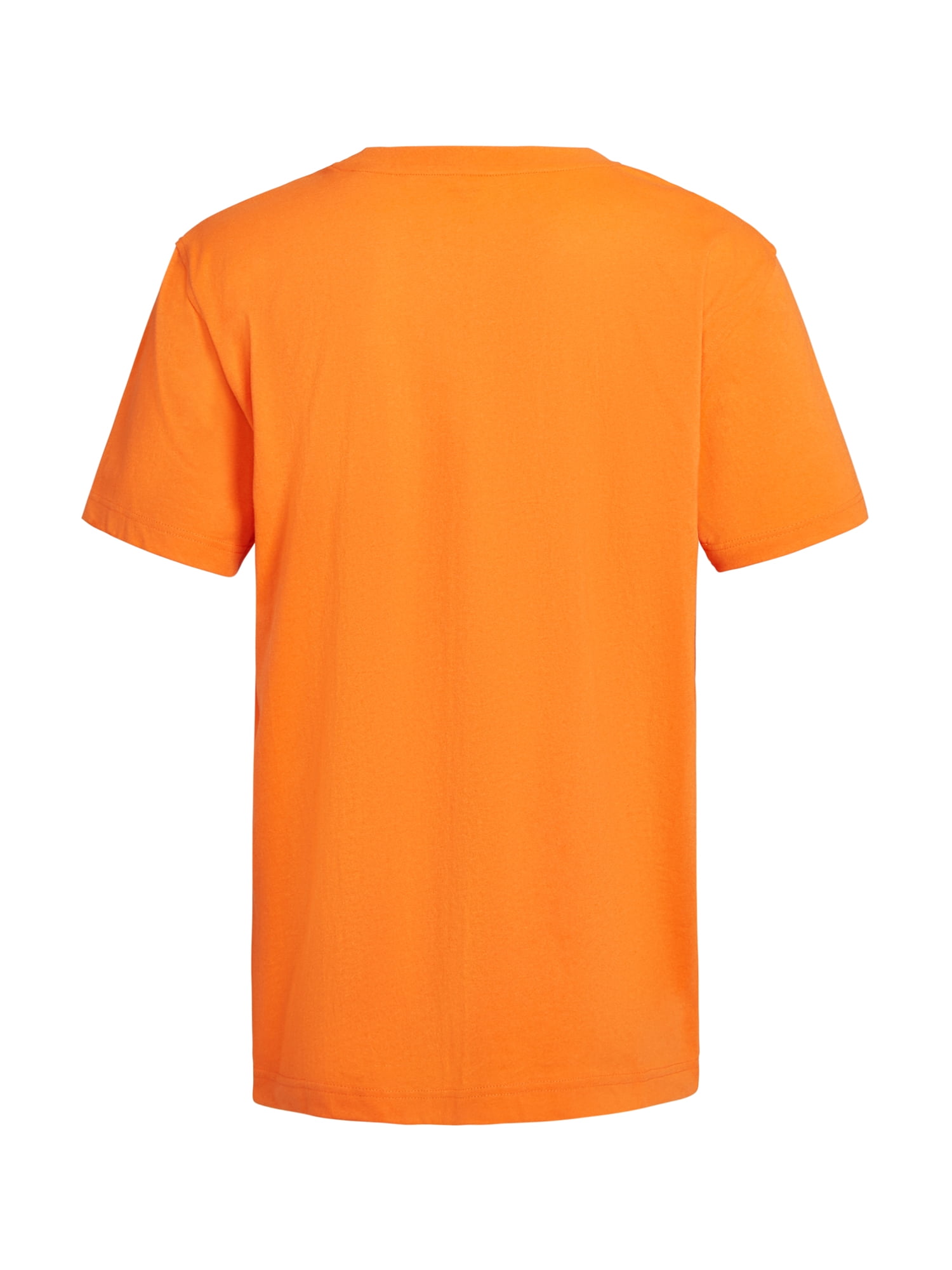 Brahma Men's Pocket T-Shirts Moisture-Wicking Short Sleeve Work Shirt, Black/Orange, 2-Pack