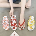 thumbnail image 4 of Chanclas de baño para mujer, antideslizantes, con punta abierta, playa, piscina, fiesta, verano, sandalias frescas, rojo, talla 36 1 par Inevent AP1246-02, 4 of 7