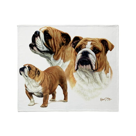 CafePress - Bulldog Ready To Print Throw Blanket - Soft Fleece Throw Blanket, 50"x60" for All Ages